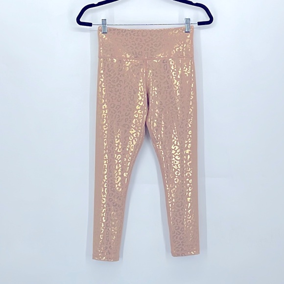 Zyia Gold Leopard Light n Tight 7/8 Leggings Size 4 - Picture 2 of 7